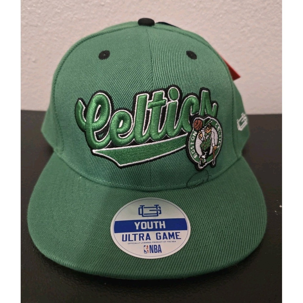 NBA Ultra Game Boston Celtics Hat Cap Flat Brim Snapback Youth Kids Children's